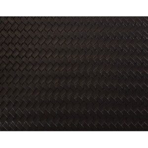 GI0160: MW TBL ACC LTHRLK PMAT 45 X 30CM BLK PLAIT S/6