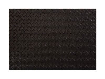 GI0160: MW TBL ACC LTHRLK PMAT 45 X 30CM BLK PLAIT S/6