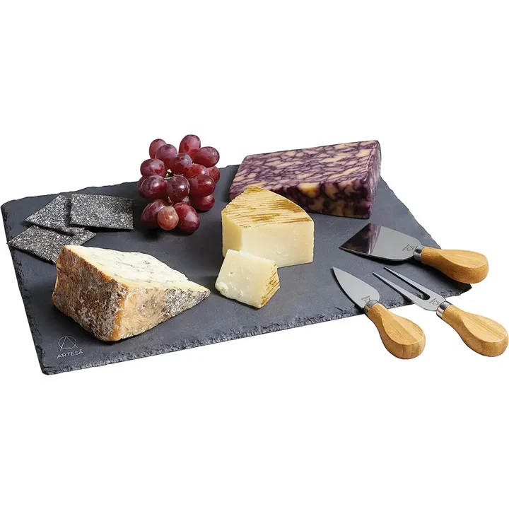 ARTCHEESESLATE: ARTESA SLATE CHEESE PLAT. SET 35 X 25CM