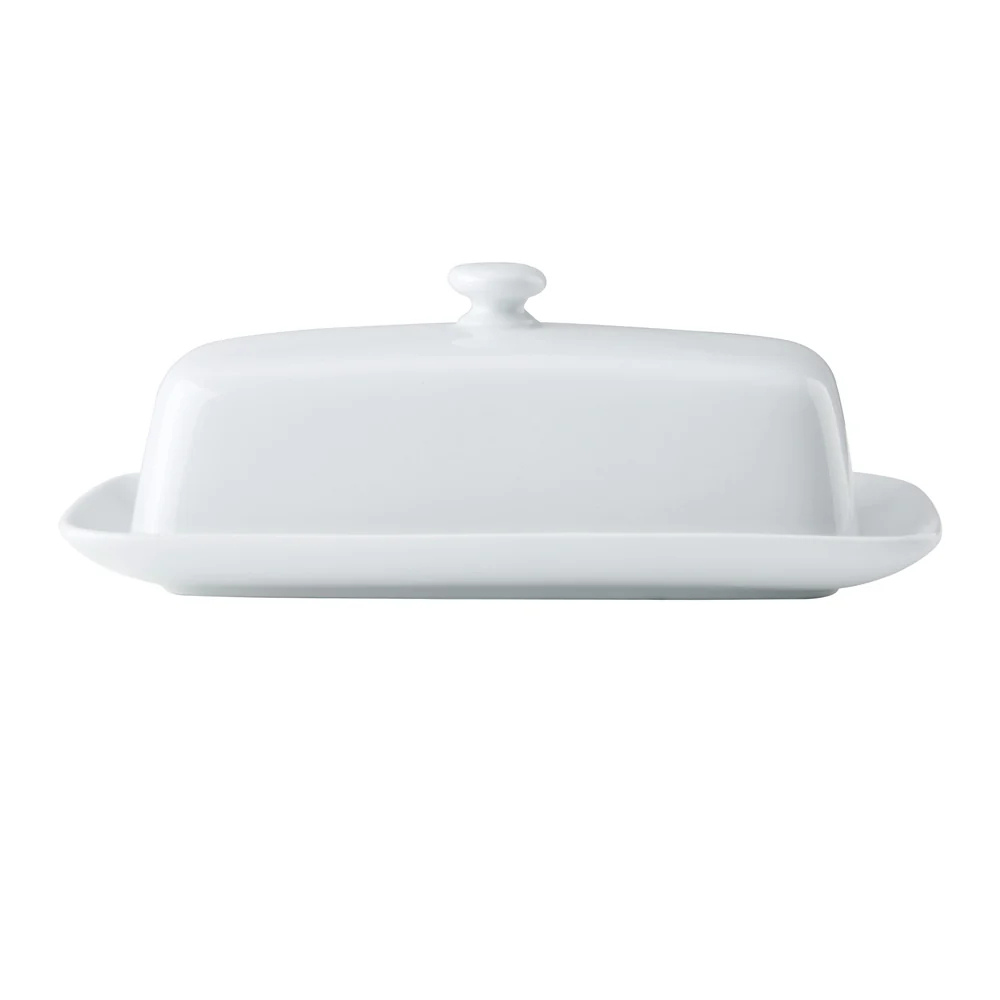 MKCHBUTTER: MIKASA CHALK PORCELAIN BUTTER DISH
