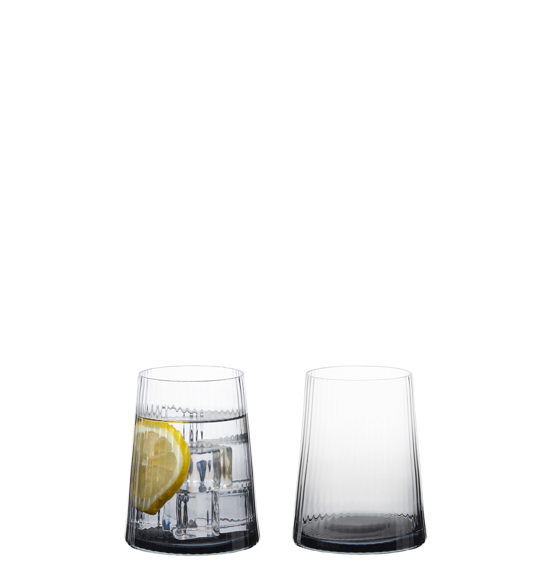 ASD10374: EMPIRE DOF TUMBLERS SMOKE S/2