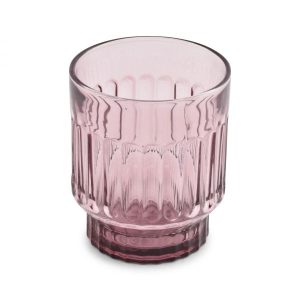 801300: GLASS 30CL PINK TONE S/4