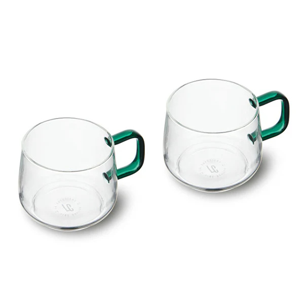 LCGLSMUG2PCGRN: LA CAFETIERE DW 275ML MUGS S/2 GREEN