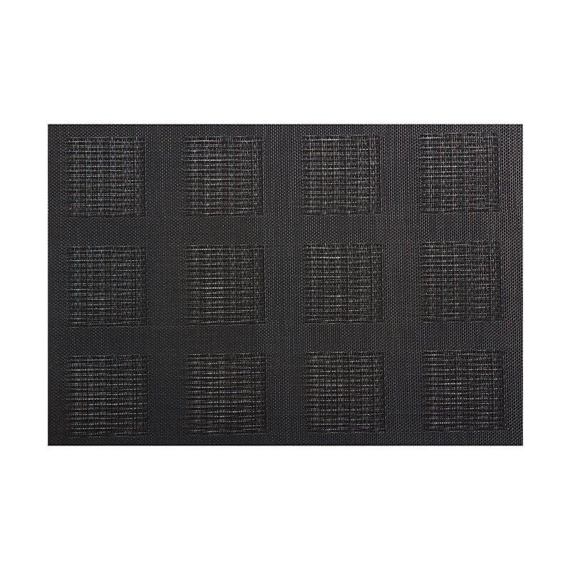 GI0081: MW TBL ACC SQ. PMAT 45 X 30CM BLACK S/6