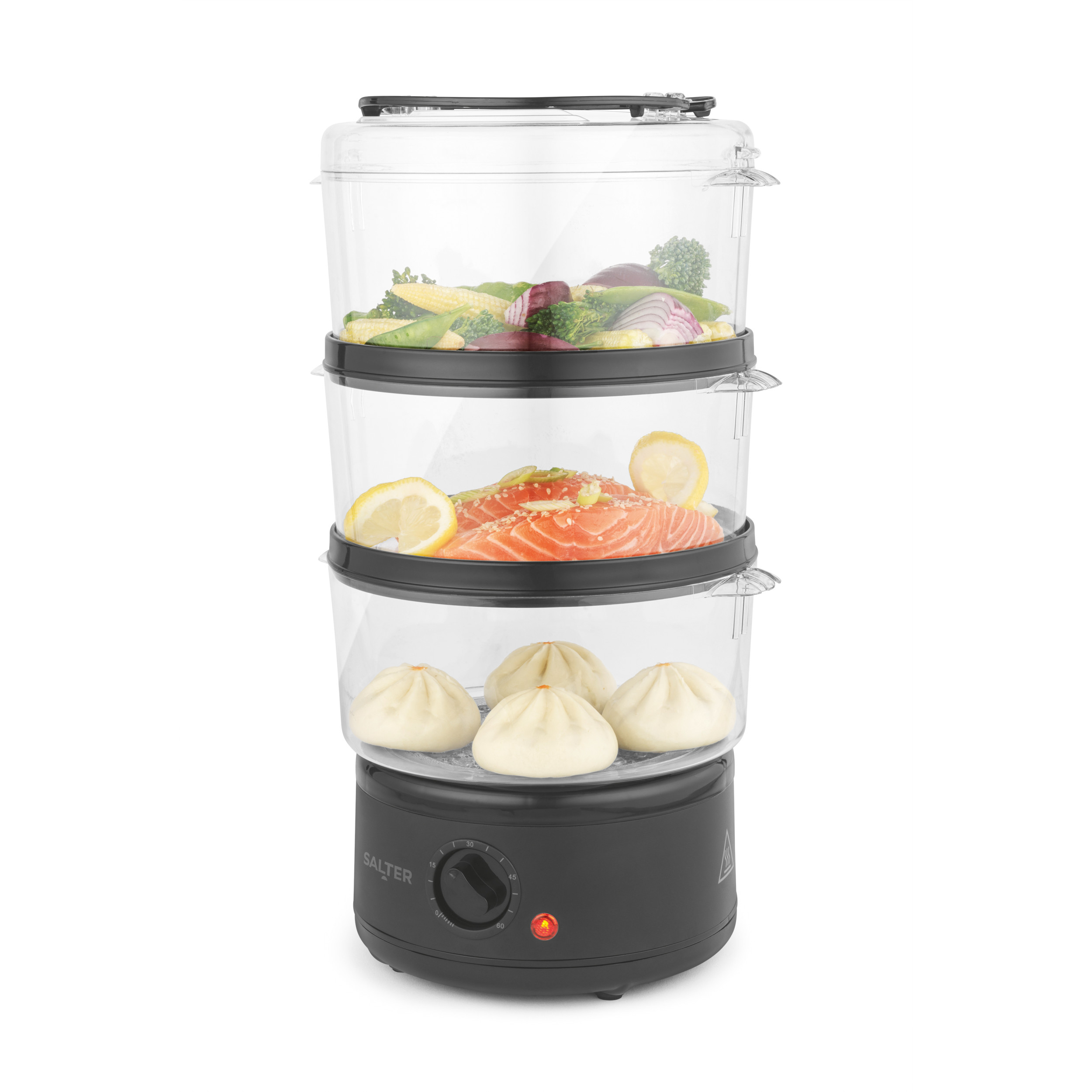 EK6351MBLK: SALTER KURO FOOD STEAMER 7L