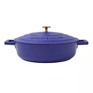 MCMSCR28EBLU: MC CAST ALUM. E. BLUE SHALLOW CASS. DISH 28CM