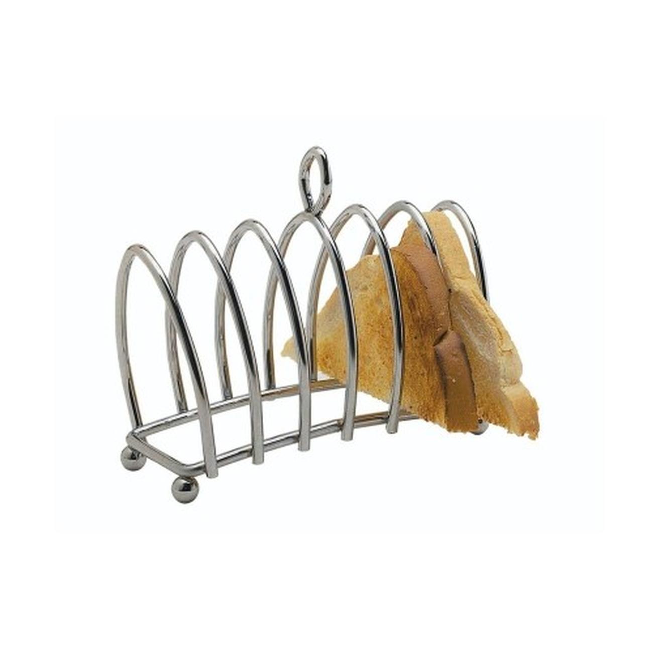 KCTOAST: KC CHROME PLATED 6 SLICE TOAST RACK