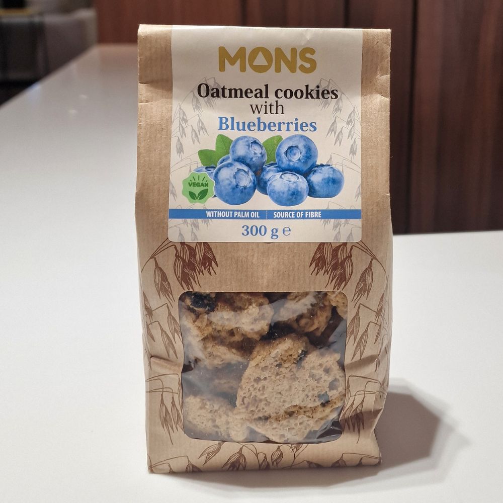 OAT COOKIES W/BLUEBERRIES 300G