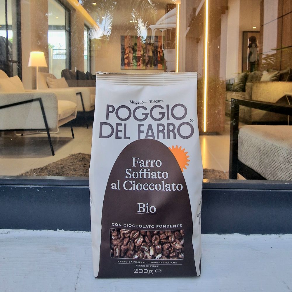 CHOC. PUFFED WHOLEGRAIN FARRO 200G