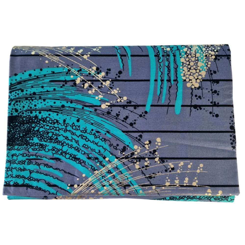 SATIN COTTON FABRIC G. BLUE