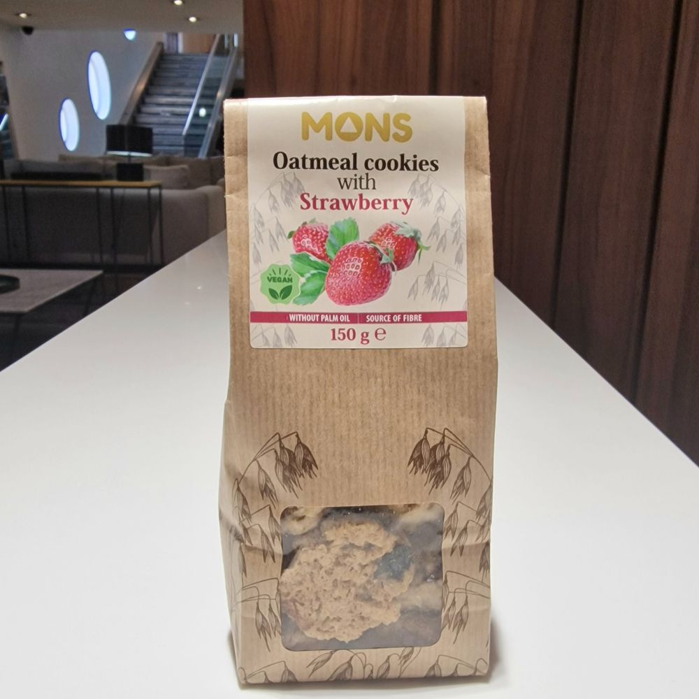 OAT COOKIES W/STRAWBERRIES 150G