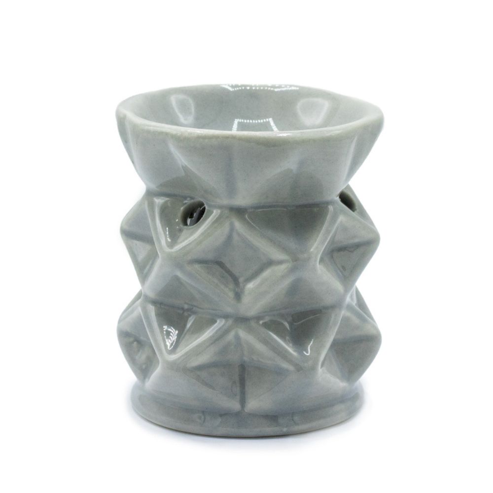 OB-324: GEOMETRIC OIL BURNER - GREY
