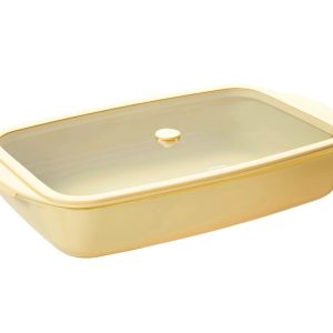 PB-40-PKV082: RECT. GB DISH 3.6L - CREAM