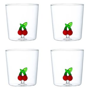 247801: CHERRY WATER GLASS 300ML S/4