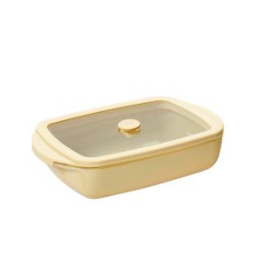 PB-40-PKV080: RECT. GB DISH 0.8L - CREAM