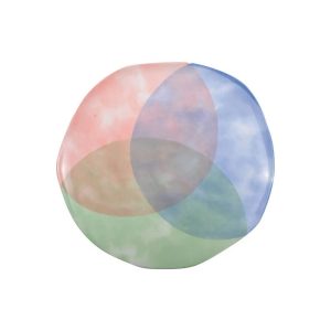 717001: DINNER PLATE MIXED COLOURS - PARADISE S/4