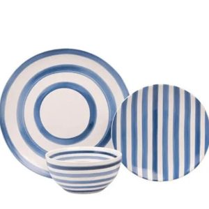 MBAHDNSET12BLU: MB AT HOME 12PC DINNER SET BLUE