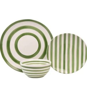 MBAHDNSET12GRN: MB AT HOME 12PC DINNER SET GREEN