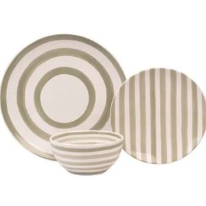 MBAHDNSET12GRY: MB AT HOME 12PC DINNER SET GREY