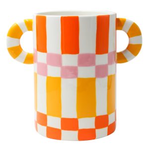 VASE/W.C. RICARDO-SQ. & STRIPES