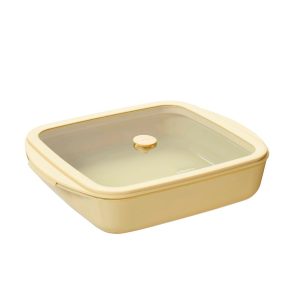 PB-40-PKV083: SQ. GB DISH 1.6L - CREAM