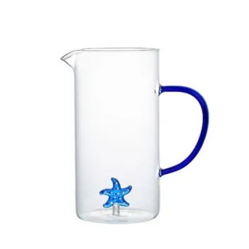 248101: BLUE-HANDLED STARFISH PITCHER 1.5L