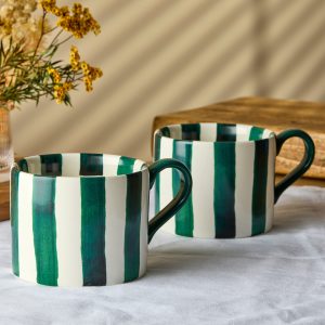 STRIPES MUG GREEN