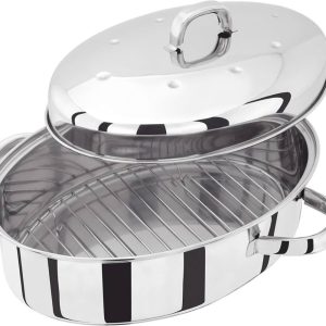TC121: JUDGE OVAL ROASTER W/RACK 38X30X19CM