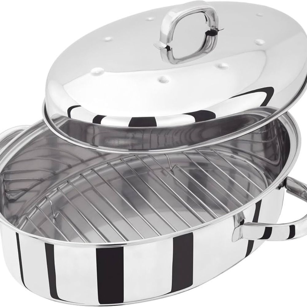 TC121: JUDGE OVAL ROASTER W/RACK 38X30X19CM