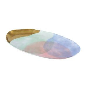 717201: TRICOLORE OVAL DISH - PARADISE