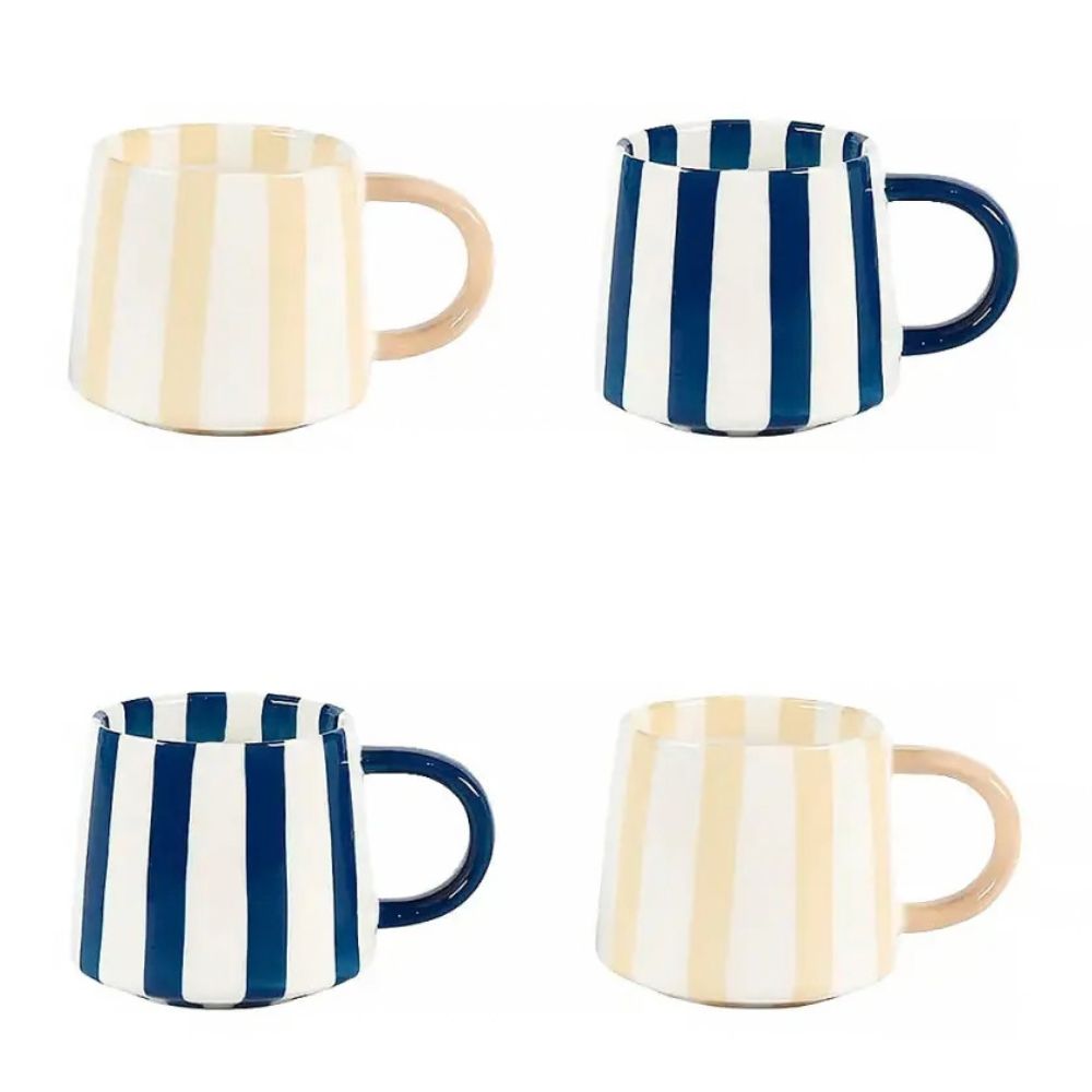 248801: STRIPED MUG S/4