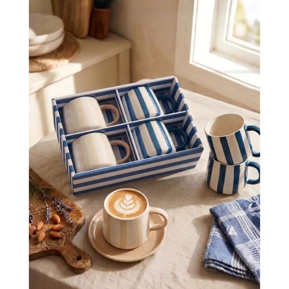 248801: STRIPED MUG S/4 - Image 2