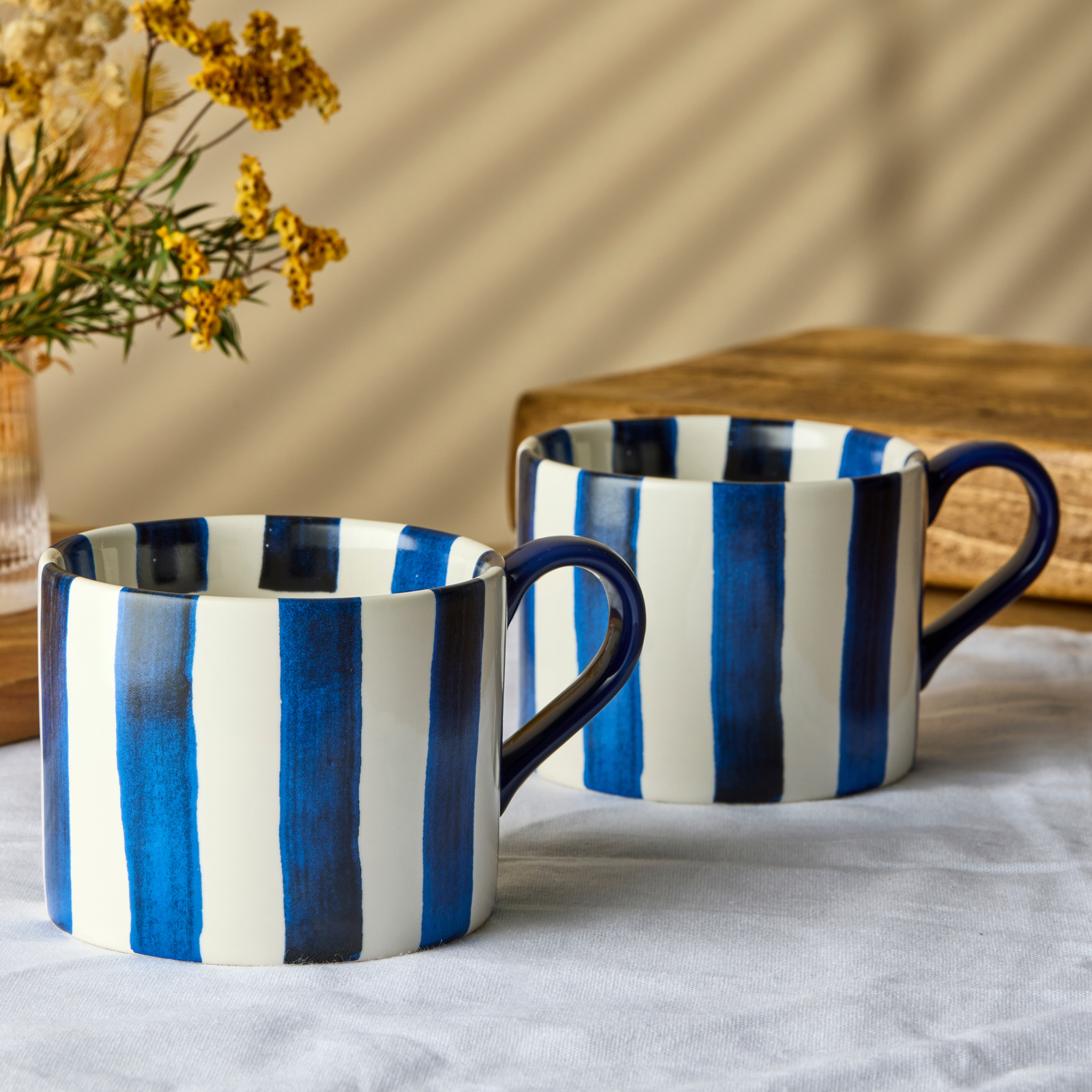 STRIPES MUG BLUE
