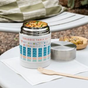 29674: STAINLESS STEEL FOOD FLASK - PERIODIC TABLE
