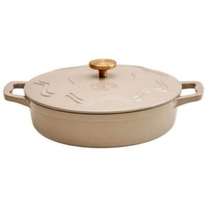 JCA19M: JW ENAMELLED CI SHALLOW CASS. 3L MUSHROOM