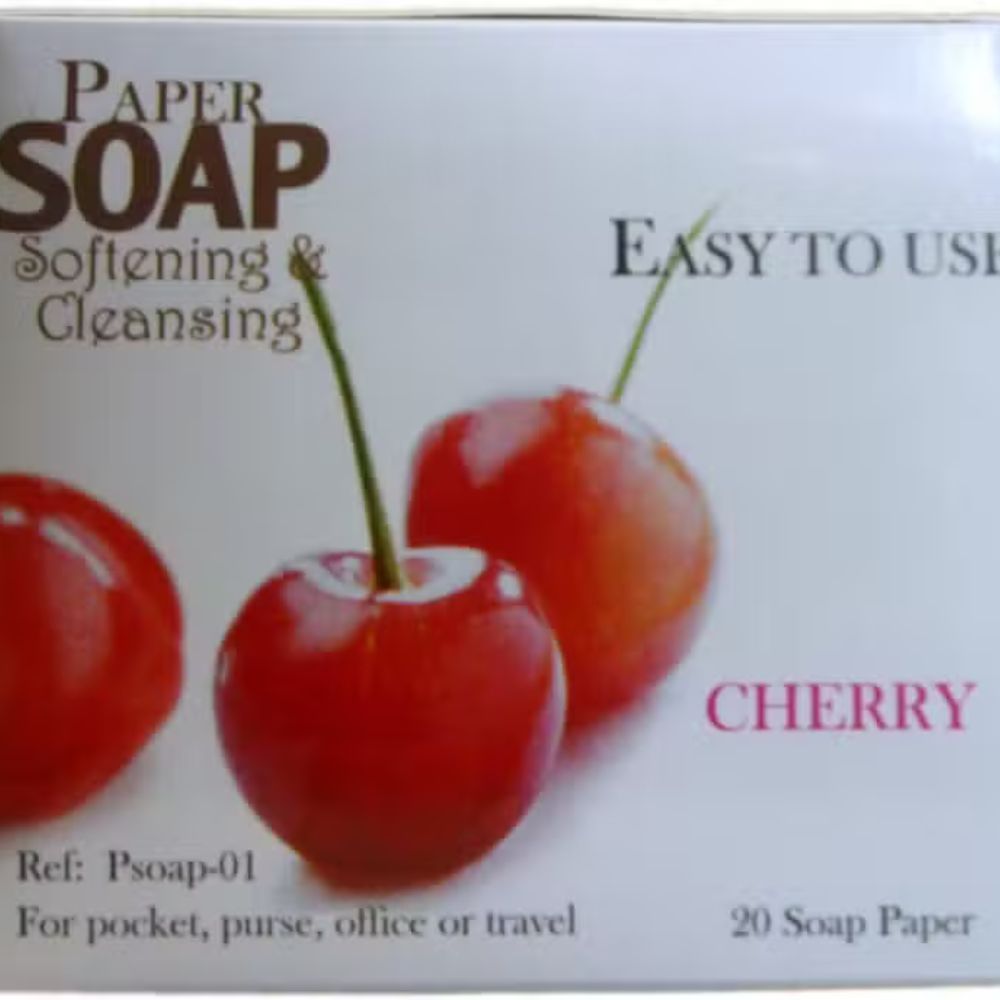 PSOAP-01: PAPER SOAPS - CHERRY