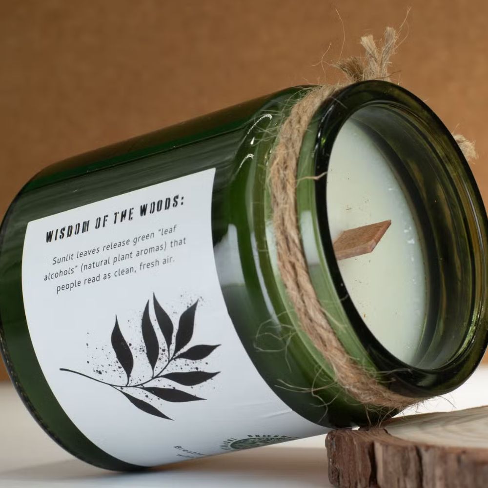 W/W SOY CANDLE - LEAVES & LINEN - Image 2
